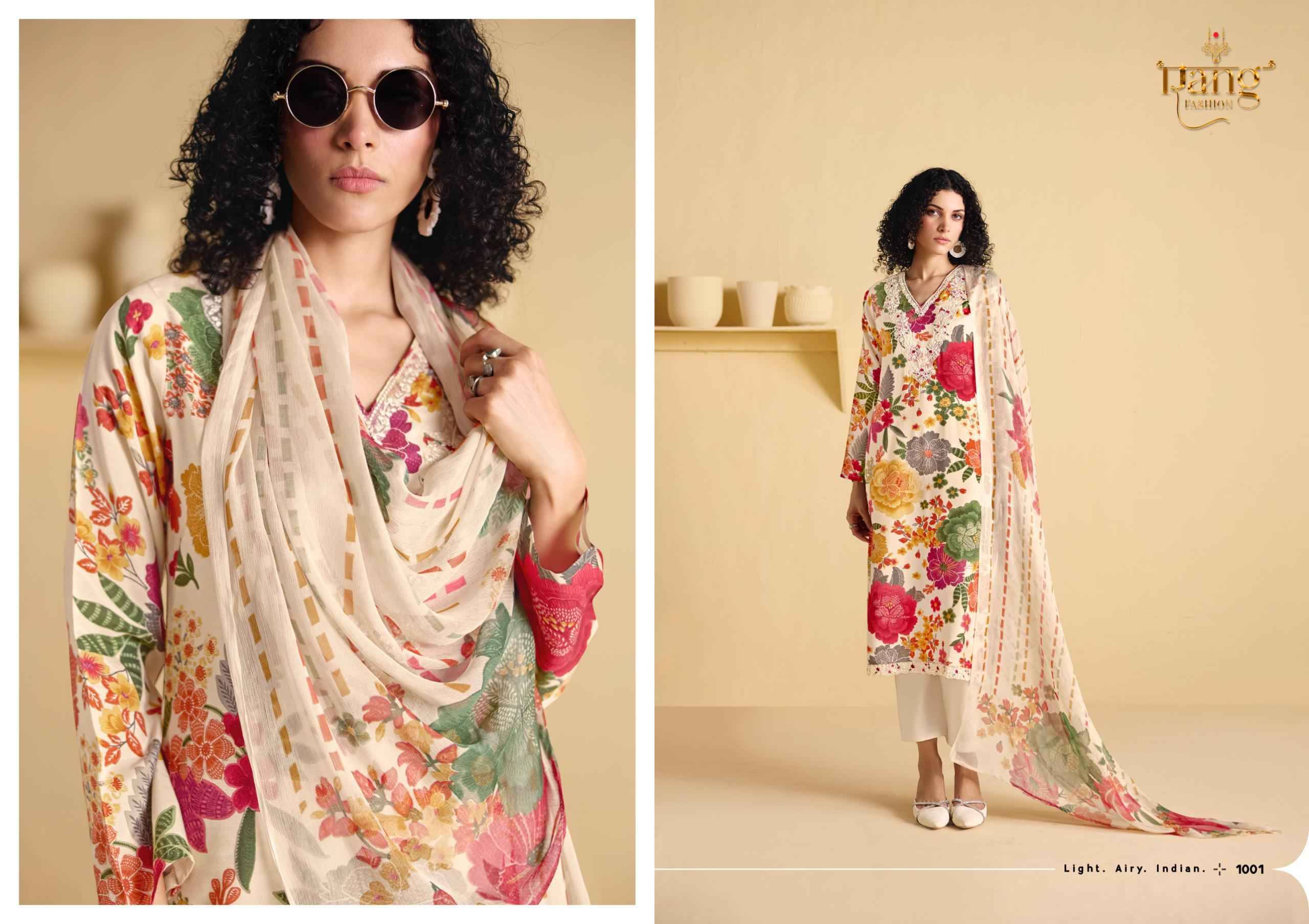 ROSE By RANGATI PRINTS 1001 To 1005 Series Beautiful Festive Suits Stylish Colorful Fancy Casual Wear & Ethnic Wear Viscose Muslin Dresses At Wholesale Price